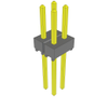 Headers, Male Pins - 612-HTSW-102-09-G-D-ND - DigiKey