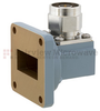 WR-102 to Type N Male Waveguide to Coax Adapter UG-1493/U Square Cover with 7 GHz to 11 GHz in Aluminum, Paint -- FMWCA1039 - Image