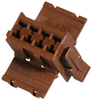 Receptacle Housing, 8Pos, Pa, Brown; Product Range Amp Te Connectivity - 28T0505 - Newark, An Avnet Company