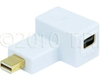 TecNec Mini DisplayPort to Mini DisplayPort 90 Degree Right Angle Port Saver -- MDISP90-PORTSAVE