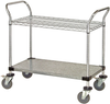 Utility Cart, 1 Wire/1 Solid Shelves; Height Quantum Storage - 42AC6340 - Newark, An Avnet Company