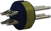 Circular Insert, Pin, 4Way, Solder; Product Range Amphenol Industrial - 96F4929 - Newark, An Avnet Company