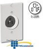 Leviton Single Clockhanger Receptacle - 5361-CH - TelephoneStuff.com