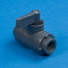 SMC Black Polypropylene Two-Way Ball Valves - 226 Series - 22271 - U.S. Plastic Corporation