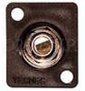 TecNec 1/4in Stereo Recessed Female D Series Chassis Mount Red - RE-SPFSCM-RD - Visual Sound, Inc.