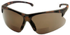 Jackson Safety 30-06 V60 Polycarbonate Magnifying Reader Safety Glasses Brown Lens - Tortoise Frame - Wrap Around Frame - 079768-00994 - 079768-00994 - R. S. Hughes Company, Inc.