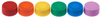 CAP ONLY, Screw Top Micro Tube Cap, O-Ring, Opaque, Assorted Colors, Non-sterile -- 230841A - Image