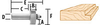Edge Forming Bits, Multi-Rabbeting - 2 Flute with 4 Bearings - 733283-A - Makita USA, Inc.