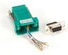DB9 Colored Modular Adapter (Unassembled), Female to RJ-45, 8-Wire, Green - FA4509F-GR - Visual Sound, Inc.