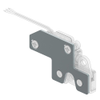 Electronic Actuator, Right hand mounting, Steel, Zinc Plate, Bright chromate - AC-EM-020-2 - Southco