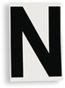 ToughStripe Die-Cut Black Letter N - 121769 - Brady Corporation