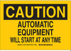 Machine & Operational Sign - 124279 - Brady Corporation