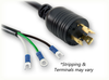 LOCKING NEMA L5-20P to ROJ SPECIAL HOME // Power Cords // High Voltage Power Cords // Locking Blade Power Cords -- 4815.103S - Image