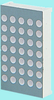 Led Dot Matrix Display; Led Color Kingbright -- 24M8074