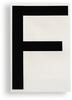 ToughStripe Die-Cut Black Letter F - 121721 - Brady Corporation
