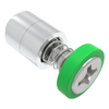 Captive Screw, M3 X 0.5, Flare-in, Phillips Recess, Smooth Green Knob - 52-33-11-4-014 - Southco