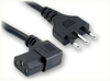 CEI 23-16 ITALIAN to IEC-60320-C13 RIGHT ANGLE HOME // Power Cords // International Power Cords // Italy Power Cords -- 8553.098 - Image