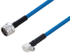 Plenum N Male to SMA Male Right Angle Low PIM Cable 12 Inch Length Using SPP-250-LLPL Coax Using Times Microwave Parts - PE3C6212-12 - Pasternack