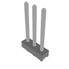 Headers, Male Pins - 612-MTMM-103-07-T-S-340-ND - DigiKey