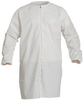Dupont Safespec White Medium Proclean Cleanroom Frock - Fits 24 3/4 in Chest - 39 1/4 in Length - PC271SWHMD00300B - PC271SWHMD00300B - R. S. Hughes Company, Inc.