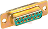 connector,d-sub,str receptacle,machinedcontacts,solder cup term,15 socket cont -- 70039608