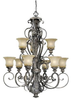 Large Chandeliers-Glass Shade - 6743 - Light Center (The)