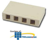 Sprint Surface Housing Box 4-Plex (Pkg of 2) - SP-KSH4 - TelephoneStuff.com