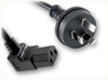 AS/NZS 4417 AUSTRALIA to IEC-60320-C13 UP ANGLE HOME // Power Cords // International Power Cords // Australia Power Cords -- 8576.012 - Image