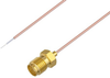 Pigtail Test Probe Cable SMA Female to Trimmed Lead 3 Inch Length Using PE-034SR Coax, RoHS - PE3CA1105-3 - Pasternack