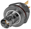 Twinaxial TRB 3-lug Bulkhead Jack Solderpot Isolated Front-mount - 10-06571 - MilesTek Corporation
