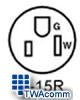 Leviton Duplex Straight Blade Floor Box Assembly - 25249-SBA - TelephoneStuff.com