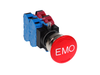 IDEC Pushbutton Non-Illuminated - HW4B-V4F22-R-EMO-2 - Galco Industrial Electronics