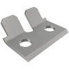 Under-center Draw Latch Keeper, Stainless Steel, Natural -- 91-674-52