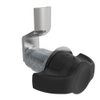 VISE ACTION® Compression Latch, Large Size, Wing, Zinc Alloy, Powder Coated, Black, 15 mm  Grip - E3-1250-005 - Southco