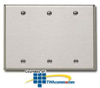 Leviton Metal Blank Plate 3-Gang - Box Mount - 84033-40 - TelephoneStuff.com