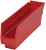 Economy 4 Shelf Bin, Red; Bin Colour Quantum Storage - 44AC6747 - Newark, An Avnet Company