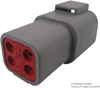 Automotive Housing, Rcpt, 4Pos, 25A; Product Range Deutsch Te Connectivity - 84Y5779 - Newark, An Avnet Company