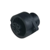 Circular Receptacle Power Connector (CA Series): Female, front mount with flange, 4-pin(3+PE), 400 V AC/230 V DC, 16 A AC/10 A DC -- CA 3 GD - Image