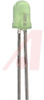 LED; Green;30mcd;0.126In.Dia.;T-3;60deg;565nm;150mA;2.2V Vf;5V Vr;105m - 70127614 - Allied Electronics, Inc.