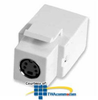 Leviton Quickport Female to Female S-Video Adapter - 40734-CV - TelephoneStuff.com