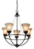 Mid. Chandeliers-Glass Up - 318255 - Light Center (The)