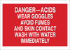 Brady B-302 Polyester Rectangle Red Chemical, Biohazard, Hazardous & Flammable Material Sign - 10 in Width x 7 in Height - Laminated - 85562 - 754476-85562 - R. S. Hughes Company, Inc.
