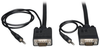 VGA Coax Monitor Cable with Audio, High Resolution Cable with RGB Coax (HD15 and 3.5mm M/M), 30-ft. -- P504-030 - Image