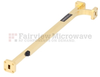 20 dB WR-28 Waveguide Broadwall Coupler with UG-599/U Square Cover Flange and E-Plane Coupled Port from 26.5 GHz to 40 GHz in Brass Copper - SMW28EC001-20 - Fairview Microwave Inc.