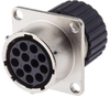 Circular Connector Receptacle Size 14, 12 Position, Panel; Product Range Itt Cannon - 03H7470 - Newark, An Avnet Company