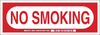 Brady B-302 Polyester Rectangle White Smoking Not Permitted Sign - 10 in Width x 3.5 in Height - Laminated - TEXT: NO SMOKING - 88421 - 754476-88421 - R. S. Hughes Company, Inc.