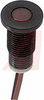 Indicator,Pnl-Mnt;LED, T-1-3/4, Front Flush Mount, 12 Volt, Red, Water Resistant - 70015629 - Allied Electronics, Inc.