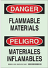 Brady Bradyglo B-324 Polyester Rectangle Chemical, Biohazard, Hazardous & Flammable Material Sign - 10 in Width x 14 in Height - Glow in the Dark - Language English / Spanish - 90507 - 754476-90507 - R. S. Hughes Company, Inc.