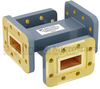 50 dB WR-90 Waveguide Crossguide Coupler with CPR-90G Flange from 8.2 GHz to 12.4 GHz in Copper Alloy - FMWCP1062 - Fairview Microwave Inc.