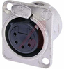 Connector, Receptacle, 5 Pole, Female, Nickel Housing - 70088281 - Allied Electronics, Inc.